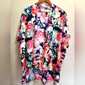 Women's Multicolor Floral Kimono